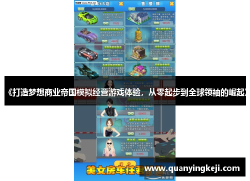 《打造梦想商业帝国模拟经营游戏体验，从零起步到全球领袖的崛起》